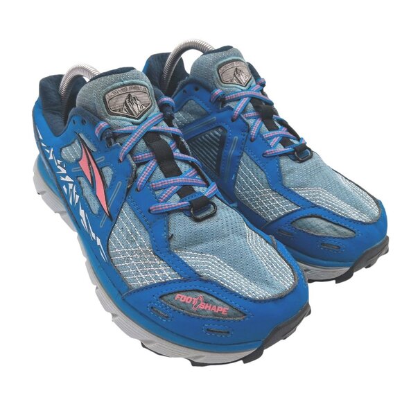 Altra Lone Peak 3.5 Trail Running Shoes Size 9.5 Blue Zero Drop Gaiter Trap - Picture 2 of 9
